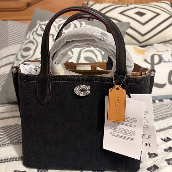 Coach Willow 24 - Black Denim - Picture 1 of 3